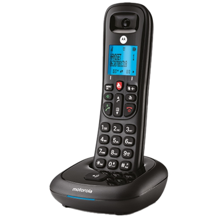 Motorola - Motorola Trådlös Fast Hemtelefon CD4001 - Svart
