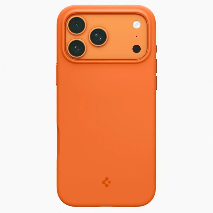 Spigen - Spigen Mobiskal För iPhone 17 Pro Magsafe Silikon Fit - Cosmic Orange