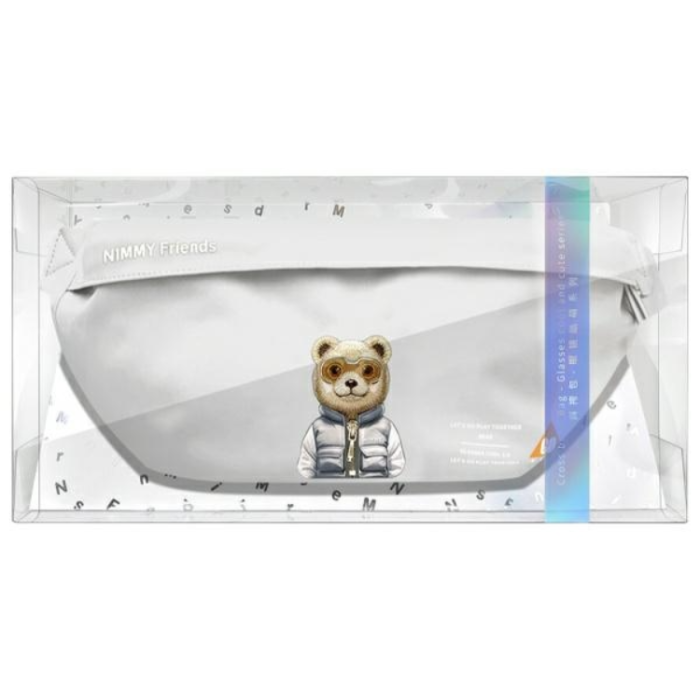 NIMMY - Nimmy Axelväska Crossbody Cool & Cute 2.0 Bear - Grå