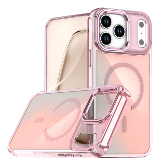 OEM - iPhone 17 Pro Mobilskal MagSafe Color Changing TPU - Rosa