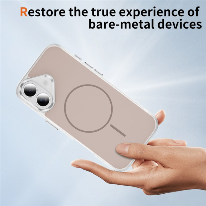 A-One Brand - iPhone 17 Mobilskal MagSafe Skin Touch TPU PC - Guld