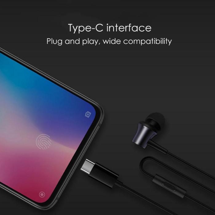 Xiaomi - Original Stereo Headset Xiaomi HSEJ04WM USB-C Svart