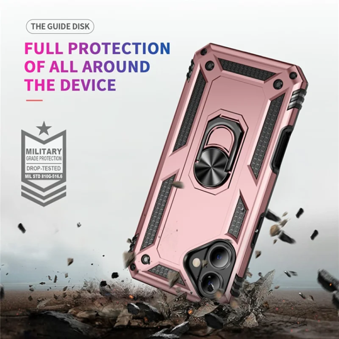 - iPhone 17 Mobilskal med Kickstand - Roséguld
