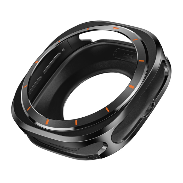 A-One Brand - Galaxy Watch Ultra (47mm) Skal Aluminum - Svart/Orange