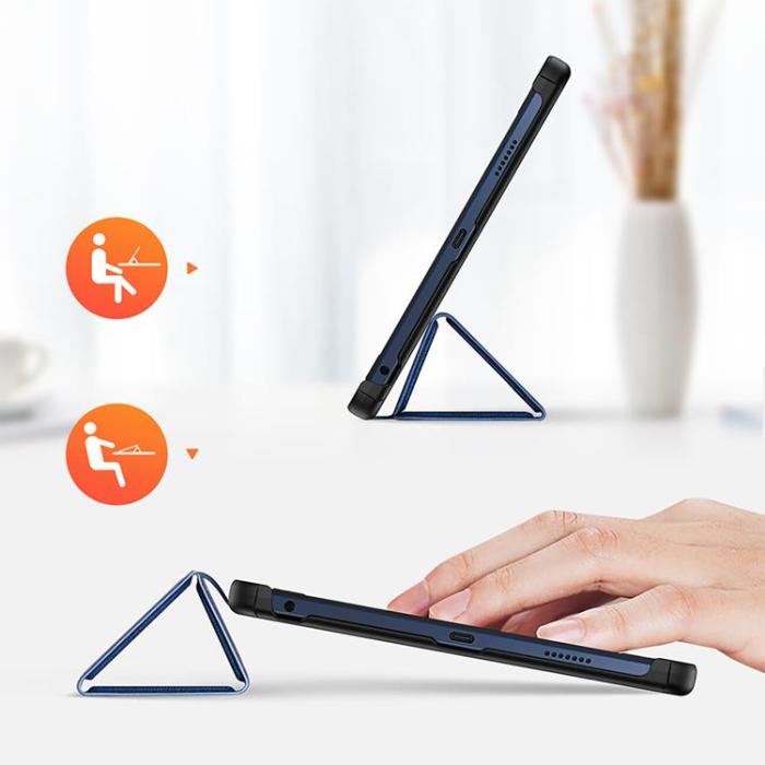 Dux Ducis - Dux Ducis Lenovo Tab M10 Fodral Domo Smart Sleep - Blå