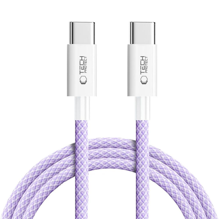 Tech-Protect - Tech-Protect USB-C till USB-C kabel Ultraboost 2m - Mauve