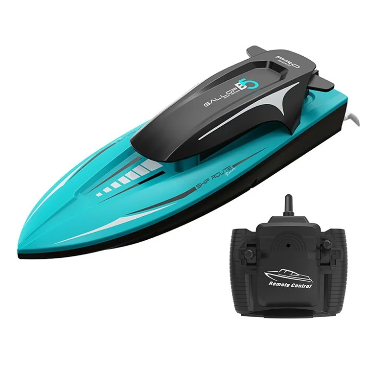 RC Elektrisk Yacht Motorbåt Leksak Enkelt Batteri B5 - Blå | 264 | AlltMobil