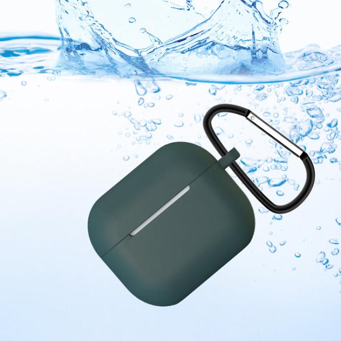 OEM - AirPods 3 Skal Silicone Hörlurar Hook - Blå