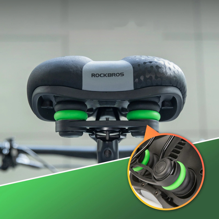 Rockbros - Rockbros Bekväm Ergonomisk Cykelsadel 6876 - Svart