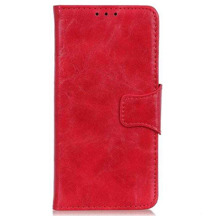 OEM - Sony Xperia 5 IV Plånboksfodral Äkta Läder Crazy Horse - Röd