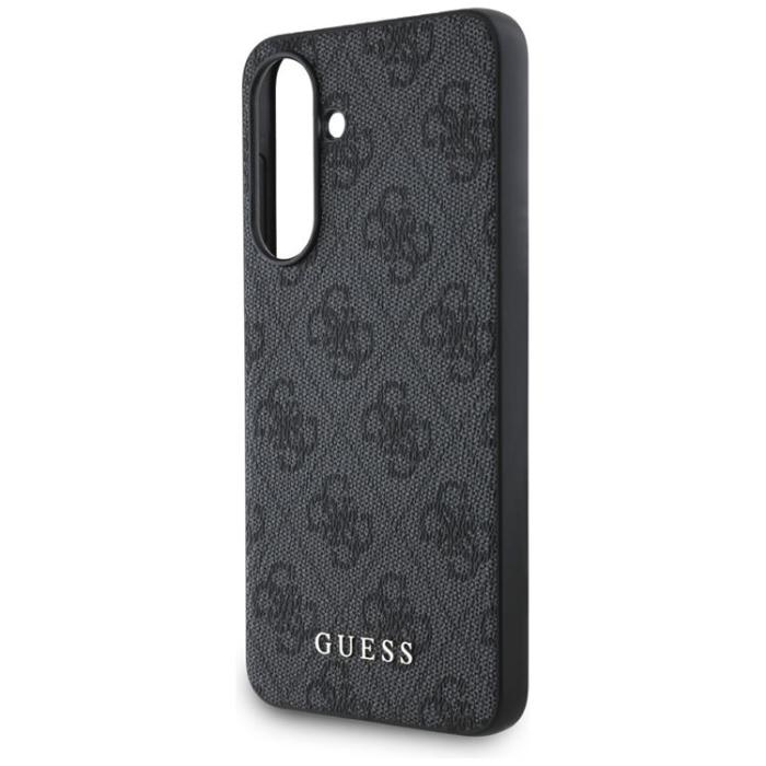 Guess - Guess Galaxy A56 Mobilskal 4G Metal Gold Logo - Svart
