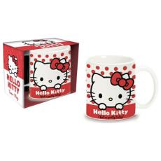 A-One Brand - Coriex Hello Kitty Keramisk Mugg - Vit/Röd