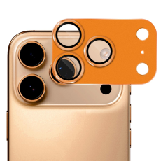 HAT PRINCE - Hat Prince iPhone 17 Pro Härdat Glas Kameralinsskydd AR Metal - Orange