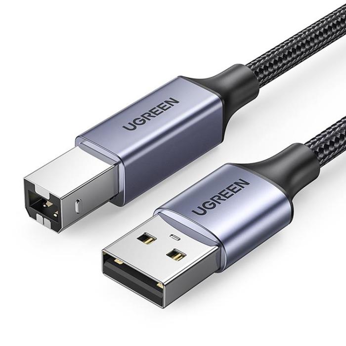 Ugreen - Ugreen USB Typ-B Skrivar Kabel 5 m - Svart