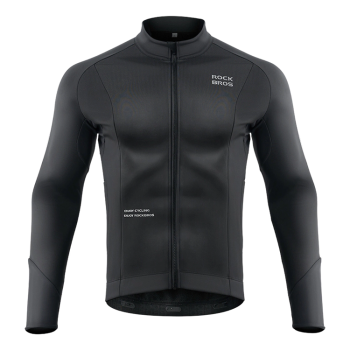 Rockbros - Rockbros Långärmad Cykeltröja Höst/Vinter XXL - Svart
