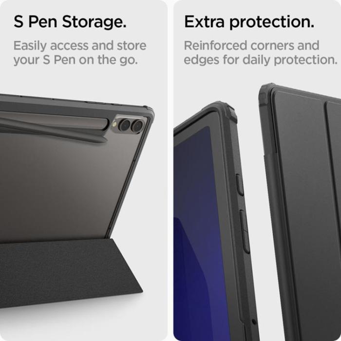 UTGATT - Spigen Galaxy Tab S9 Plus Fodral Ultra Hybrid Pro - Svart