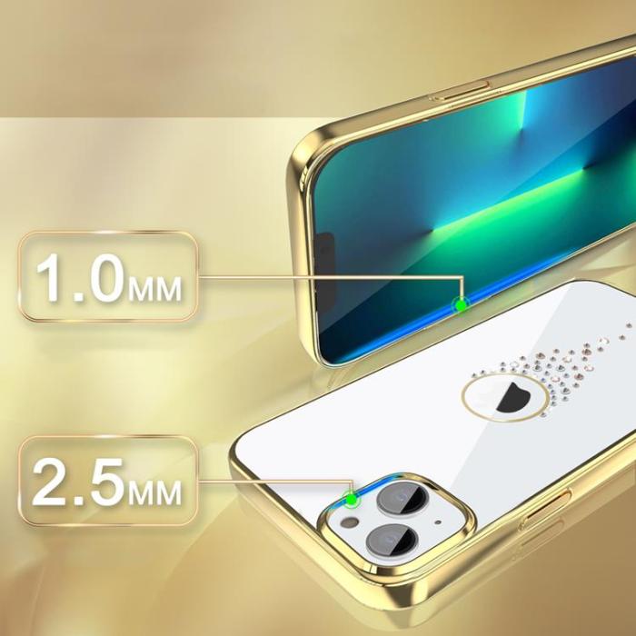 UTGATT5 - Kingxbar Teardrop Sky Series Skal iPhone 13 Pro - Guld