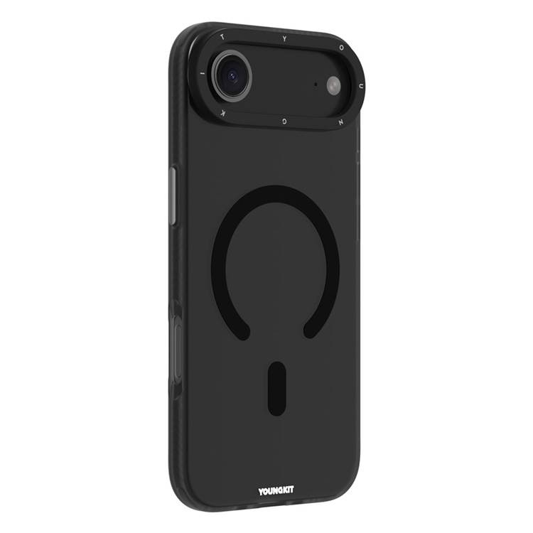 YOUNGKIT iPhone Air Mobilskal MagSafe PET TPU - Transparent Svart | 2353 | AlltMobil