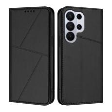 OEM - Pl&aring;nboksfodral f&ouml;r Samsung Galaxy S26 Ultra Magnetiskt Konstl&auml;der - Svart