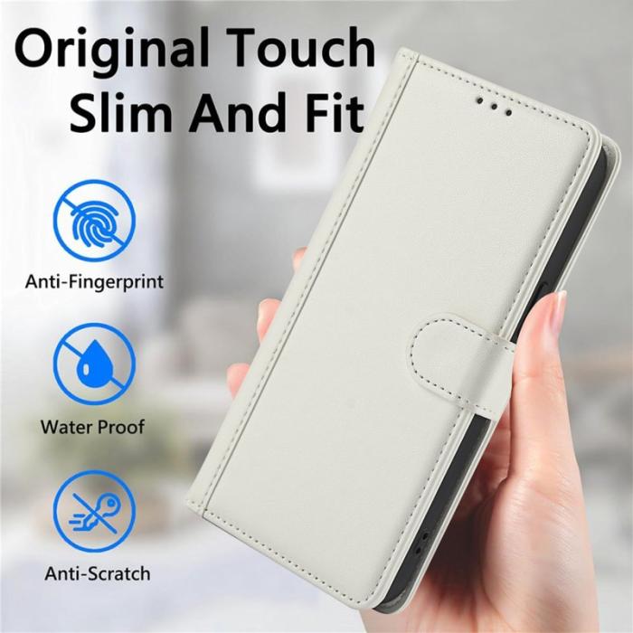 OEM - Plånboksfodral för Samsung Galaxy S26 Konstläder Ställfunktion - Vit