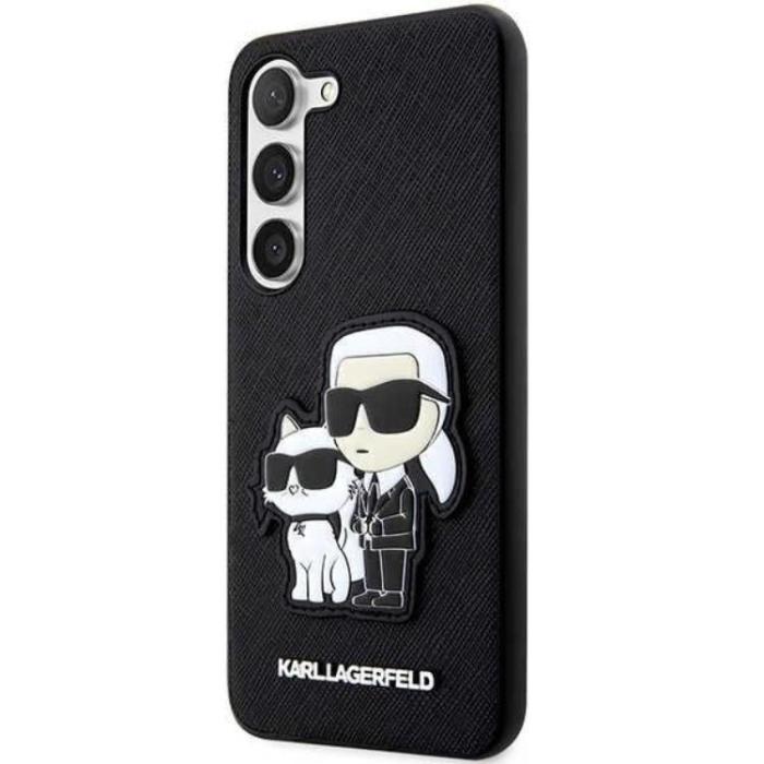 KARL LAGERFELD - Karl Lagerfeld Galaxy S23 Plus Skal Saffiano Karl & Choupette - Svart