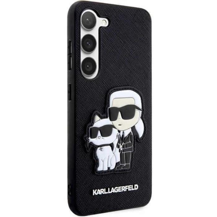 KARL LAGERFELD - Karl Lagerfeld Galaxy S23 Plus Skal Saffiano Karl & Choupette - Svart