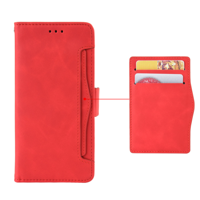 A-One Brand - Nothing Phone (3a) Plånboksfodral Läder - Röd