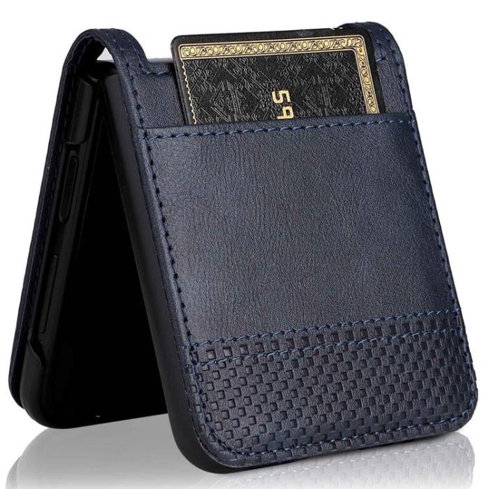 A-One Brand - Galaxy Z Flip 4 Plånboksfodral Vintage - Blå