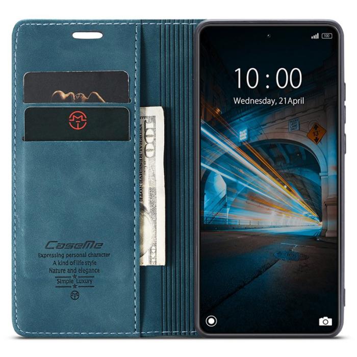 Caseme - CASEME 013 Series Mobilskal till Xiaomi 14 Automatisk Stängning Blå