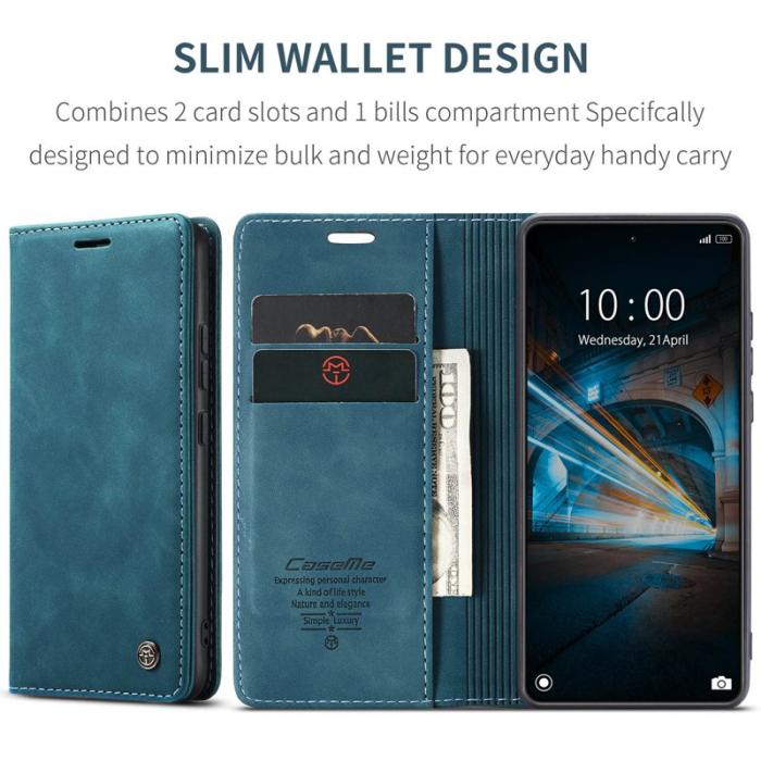 Caseme - CASEME 013 Series Mobilskal till Xiaomi 14 Automatisk Stängning Blå