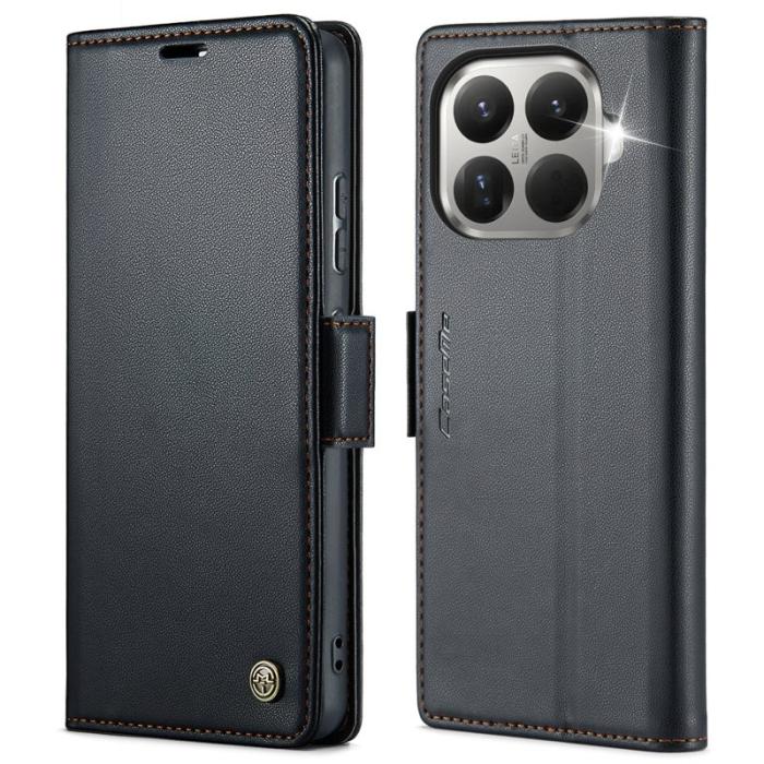 Caseme - CASEME 023 Mobilskal till Xiaomi 15T Pro RFID-Skydd Glansig Svart