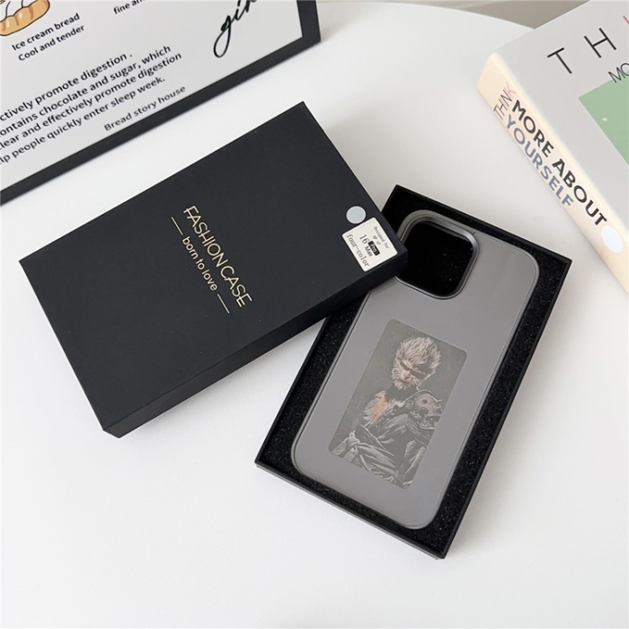 A-One Brand - iPhone 16 Mobilskal E Ink 4-Color Display Customized - Grå