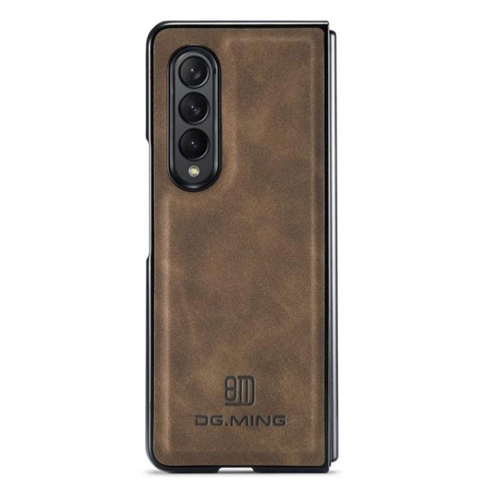 DG.MING - DG.MING Galaxy Z Fold 3 Plånboksfodral M2 Magnetic Kickstand - Coffee