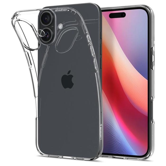 Spigen - Spigen iPhone 16 Mobilskal Liquid Crystal - Crystal Clear