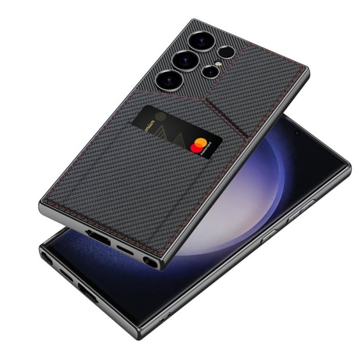 GKK - GKK Samsung Galaxy S24 Ultra Fodral Rotbart Kortfack - Lila