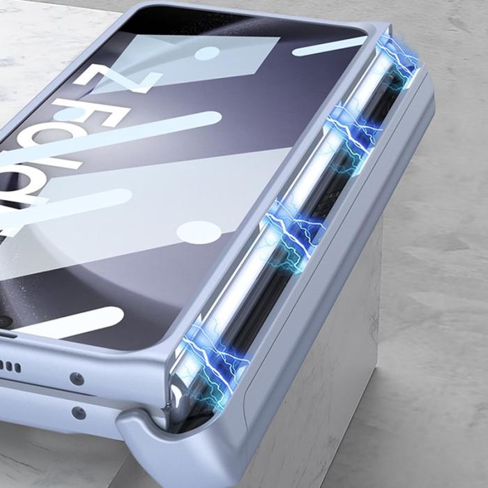 GKK - GKK Samsung Galaxy Z Fold5 Fodral Kickstand PC - Blå