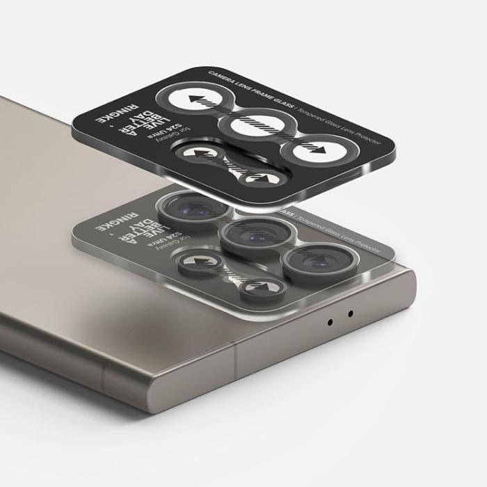 Ringke - Ringke Galaxy S24 Ultra Kameralinsskydd Härdat glas - Svart