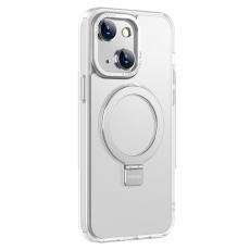 X-Level - X-LEVEL Mobilskal till iPhone 14 MagSafe Kickstand TPU+PC Transparent Vit