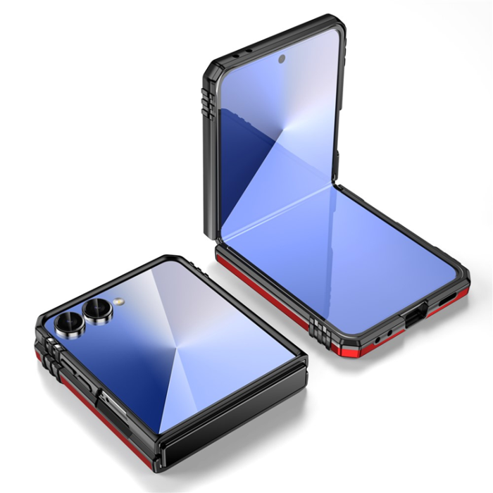 A-One Brand - Galaxy Z Flip7 5G Mobilskal Kickstand Slide - Röd