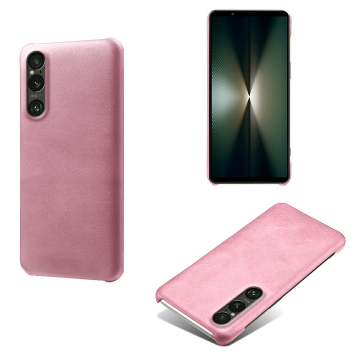 A-One Brand - Sony Xperia 1 VII Mobilskal Calfskin Texture PU-Läder - Roséguld
