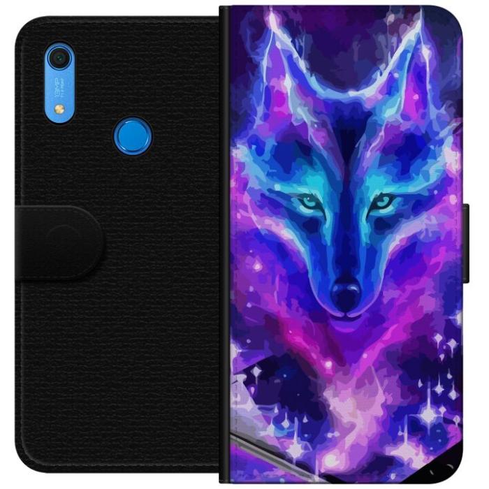 iSecrets - Plånboksfodral till Huawei Y6s (2019) med Neon Varg
