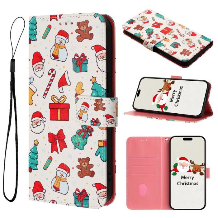 OEM - Samsung Galaxy S26 Ultra Fodral Konstläder Julmönster - Julmotiv