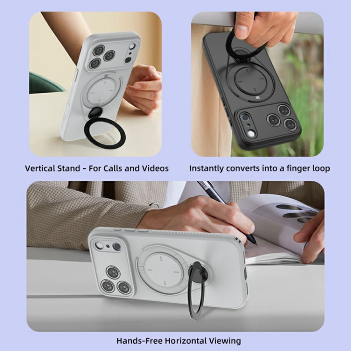 A-One Brand - iPhone 17 Pro Mobilskal MagSafe Rotating Kickstand TPU PC