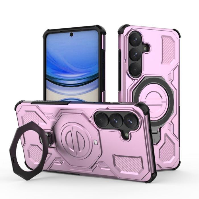 WANLONFENG - WANLONFENG Samsung Galaxy S26 Skal PC TPU KJ Series - Lila