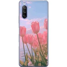 Gustaf - Mobilskal till Sony Xperia 10 III Lite med Rosa Tulpaner