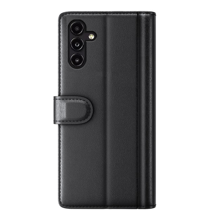 A-One Brand - Galaxy A14 5G/4G Plånboksfodral Äkta Läder Folio Flip - Svart