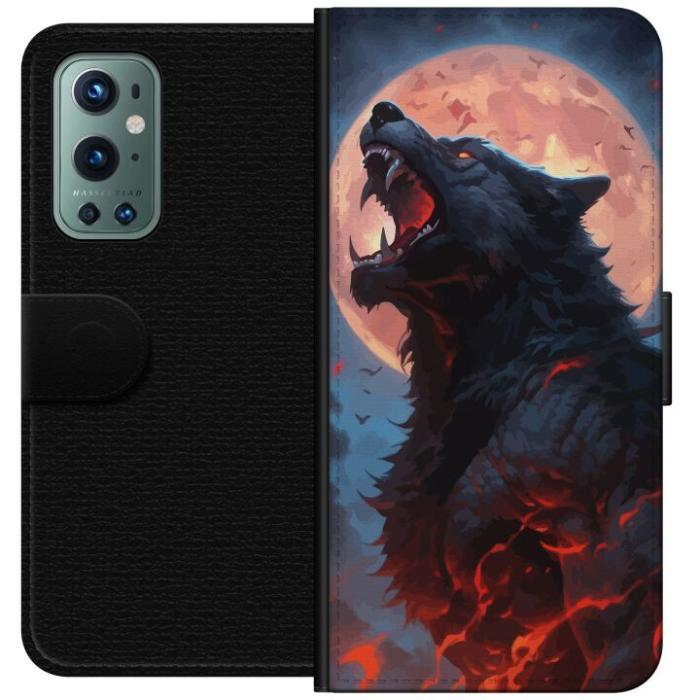 iSecrets - Plånboksfodral till OnePlus 9 Pro med Ylande varg