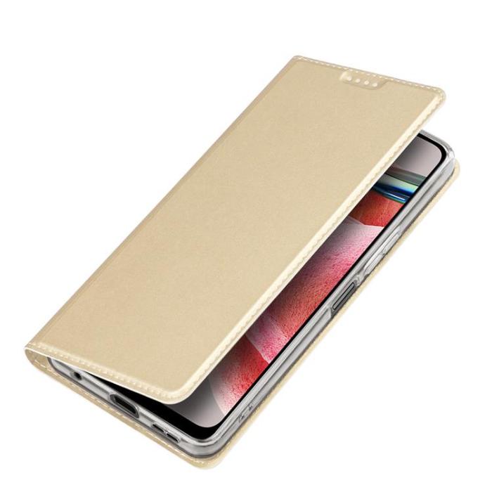 Dux Ducis - Dux Duxis Xiaomi Redmi Note 12 5G Plånboksfodral Skin Pro - Guld