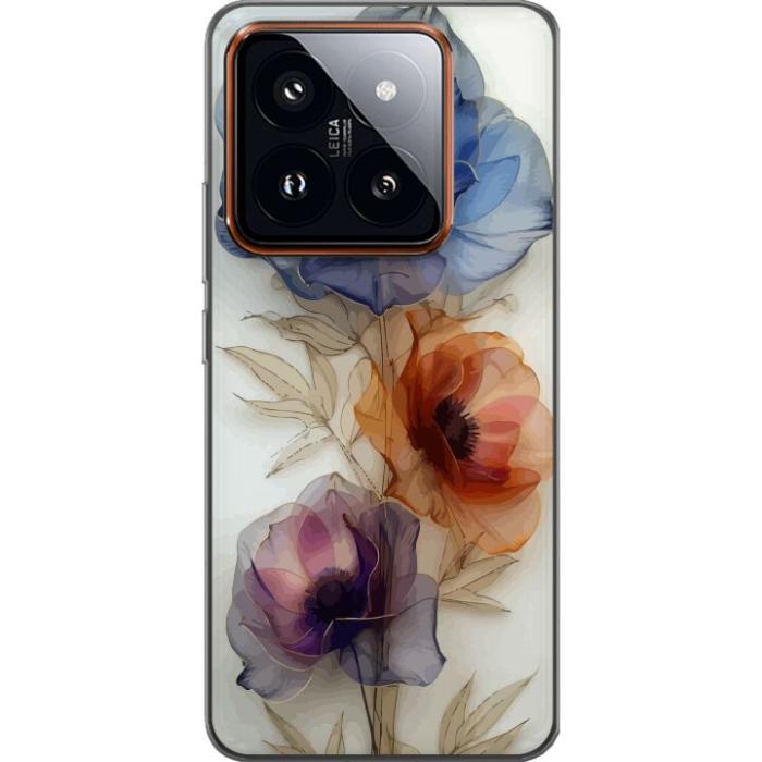 iSecrets - Mobilskal till Xiaomi 14 Pro med Silkesblommor