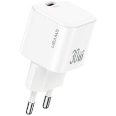USAMS - USAMS Snabbladdare 30W USB-C Med USB-C 1m Kabel JO Series - Vit
